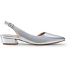 image:imageDREAM PAIRS Womens Slingback Kitten Low Block Heels Closed Pointed Toe Ankle Strap Elegant Dressy Pumps Wedding Party Dress Shoes for WomenSilver