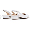 image:imageDREAM PAIRS Womens Slingback Kitten Low Block Heels Closed Pointed Toe Ankle Strap Elegant Dressy Pumps Wedding Party Dress Shoes for WomenWhite