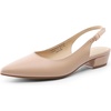 image:imageDREAM PAIRS Kitten Slingback Low Block Heels for Women Pointed Closed Toe Business Dress Shoes Wedding Party Comfortable Pumps ShoesNude