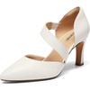 image:imageDREAM PAIRS Womens High Heels Pumps Dress Closed Pointed Toe Comfortable DOrsay Pumps Shoes for Work Office Wedding Dancing CharmaneWhitepu
