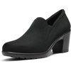 image:imageDREAM PAIRS Womens Low Chunky Block Heels Pumps Comfortable Slipon Heeled Loafers Dress Work Shoes for Office Business LOLABlackSuede