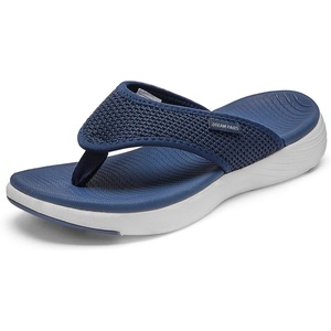 image:imageDREAM PAIRS Womens Arch Support Soft Cushion Flip Flops Thong SandalsNavy