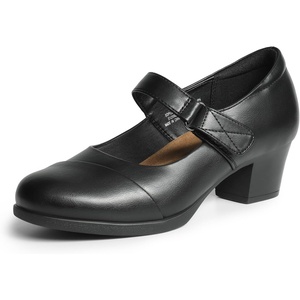 image:imageDREAM PAIRS Womens Chunky Low Block Closed Toe Heels Mary Janes Pumps Comfortable Round Toe Dress Work Wedding ShoesBlack
