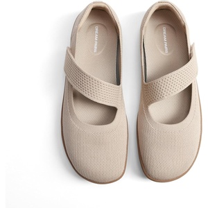 image:imageDREAM PAIRS Womens Mary Jane Ballet Flats Barefoot Knit Wide Toe Box Arch Support Flat Shoes for Women Dressy Casual Office Business Work Travel WalkNude