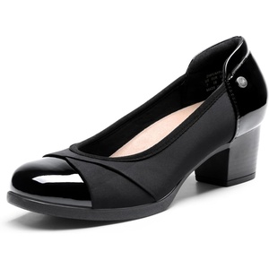image:imageDREAM PAIRS Womens Pumps Low Chunky Block Closed Toe Shoes Work Comfortable Heels Round Toe DressBlack