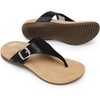 image:imageDREAM PAIRS Orthotic Thong Sandals for Women Arch Support Flip Flops Comfortable Lightweight Slip On Sandals for Walking Casual Summer Everyday WearBlack