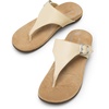 image:imageDREAM PAIRS Orthotic Thong Sandals for Women Arch Support Flip Flops Comfortable Lightweight Slip On Sandals for Walking Casual Summer Everyday WearNude