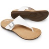 image:imageDREAM PAIRS Orthotic Thong Sandals for Women Arch Support Flip Flops Comfortable Lightweight Slip On Sandals for Walking Casual Summer Everyday WearWhite
