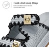 image:imageDREAM PAIRS Platform Sandals Women Raffia Espadrilles Summer Comfortable Wedge Sandals Beach Vacation Adjustable Buckle Cute Slide SandalsBlue