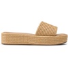 image:imageDREAM PAIRS Women Platform Slides Sandals Espadrilles Slip On Low Wedge Summer Open Toe Bohemia Dressy Beach Vacation ShoesBrown