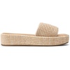 image:imageDREAM PAIRS Women Platform Slides Sandals Espadrilles Slip On Low Wedge Summer Open Toe Bohemia Dressy Beach Vacation ShoesNatural