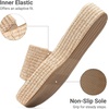 image:imageDREAM PAIRS Women Platform Slides Sandals Espadrilles Slip On Low Wedge Summer Open Toe Bohemia Dressy Beach Vacation ShoesNatural