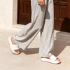 image:imageDREAM PAIRS Women Platform Slides Sandals Espadrilles Slip On Low Wedge Summer Open Toe Bohemia Dressy Beach Vacation ShoesWhite