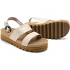 image:imageDREAM PAIRS Womens Orthopedic Arch Support Platform Sandals Comfortable Cork Insole Low Wedges Sandals Flatform Summer Dress Shoes Cute Buckle Wedges for BeachBeige
