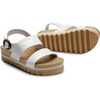 image:imageDREAM PAIRS Womens Orthopedic Arch Support Platform Sandals Comfortable Cork Insole Low Wedges Sandals Flatform Summer Dress Shoes Cute Buckle Wedges for BeachWhite