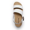 image:imageDREAM PAIRS Womens Orthopedic Arch Support Platform Sandals Comfortable Cork Insole Low Wedges Sandals Flatform Summer Dress Shoes Cute Buckle Wedges for BeachWhite
