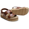 image:imageDREAM PAIRS Womens Orthopedic Arch Support Platform Sandals Comfortable Cork Insole Low Wedges Sandals Flatform Summer Dress Shoes Cute Buckle Wedges for BeachBrown