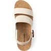 image:imageDREAM PAIRS Womens Orthopedic Arch Support Platform Sandals Comfortable Cork Insole Low Wedges Sandals Flatform Summer Dress Shoes Cute Buckle Wedges for BeachBeige