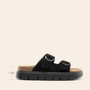 image:imageDREAM PAIRS Womens Platform Sandals Wedge Chunky Heel Slipon Comfort Slides with Arch Support Cork Footbed Adjustable Buckle Summer Slide SandalsBlack