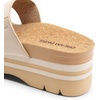image:imageDREAM PAIRS Womens Platform Slides Sandals Comfortable Arch Support Two Strap Slip On Fashion Beach Wedge SandalsBeige