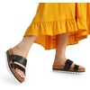 image:imageDREAM PAIRS Womens Platform Wedge Sandals with Arch Support Comfortable Beach Slipon Flat Sandals Casual 2Strap Cork Cushion Slides for WomenBlack