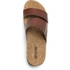image:imageDREAM PAIRS Womens Platform Wedge Sandals with Arch Support Comfortable Beach Slipon Flat Sandals Casual 2Strap Cork Cushion Slides for WomenBrownpu