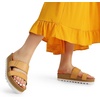 image:imageDREAM PAIRS Womens Platform Wedge Sandals with Arch Support Comfortable Beach Slipon Flat Sandals Casual 2Strap Cork Cushion Slides for WomenNatural