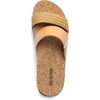 image:imageDREAM PAIRS Womens Platform Wedge Sandals with Arch Support Comfortable Beach Slipon Flat Sandals Casual 2Strap Cork Cushion Slides for WomenNaturalpu