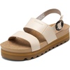 image:imageDREAM PAIRS Womens Orthopedic Arch Support Platform Sandals Comfortable Cork Insole Low Wedges Sandals Flatform Summer Dress Shoes Cute Buckle Wedges for BeachBeige