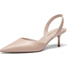 image:imageDREAM PAIRS Womens Slingback Lace Up Kitten Low Heel Closed Toe Ankle Strap Heels Pointed Toe Strappy Pumps Shoes Party Wedding Dress ShoesNude