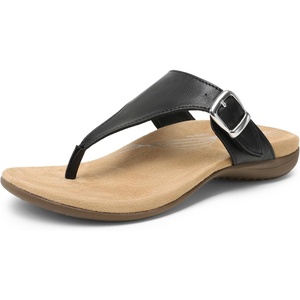 image:imageDREAM PAIRS Orthotic Thong Sandals for Women Arch Support Flip Flops Comfortable Lightweight Slip On Sandals for Walking Casual Summer Everyday WearBlack
