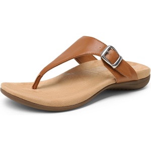 image:imageDREAM PAIRS Orthotic Thong Sandals for Women Arch Support Flip Flops Comfortable Lightweight Slip On Sandals for Walking Casual Summer Everyday WearBrown