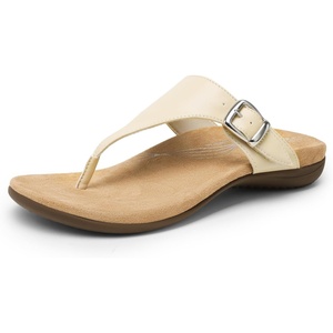 image:imageDREAM PAIRS Orthotic Thong Sandals for Women Arch Support Flip Flops Comfortable Lightweight Slip On Sandals for Walking Casual Summer Everyday WearNude