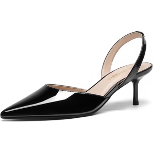 image:imageDREAM PAIRS Womens Slingback Lace Up Kitten Low Heel Closed Toe Ankle Strap Heels Pointed Toe Strappy Pumps Shoes Party Wedding Dress ShoesBlack