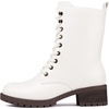 image:imageDREAM PAIRS Laceup Combat Boots Midcalf Military Winter Boot for WomenWhitePu