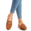 image:imageDREAM PAIRS Loafers for Women Casual Comfortable Slip On Flat Lightweight Leisure Work Shoe Comfort Walking ShoesBrownsuede