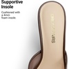 image:imageDREAM PAIRS Mule Heels for Women High Heels Stiletto Open Round Peep Toe Mules Sandals Slip on Dress Shoes 2026 Sexy Heeled for Party Dressy Prom WeddingBrown