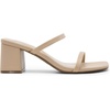 image:imageDREAM PAIRS Sandal Heels for Women Low Square Open Toe Block Chunky Heels Slip On Slides Mules for Party Homecoming DailyNude