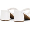 image:imageDREAM PAIRS Sandal Heels for Women Low Square Open Toe Block Chunky Heels Slip On Slides Mules for Party Homecoming DailyPure White