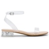 image:imageDREAM PAIRS Women Black White Nude Clear Sandals Low Heel Dressy Sandals Ankle Strap Open Toe Chunky Block Heeled Summer Classic Comfortable Flat Shoes