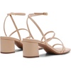 image:imageDREAM PAIRS Womens Block Heels 2 inch Strappy Square Toe Dressy Chunky Low Heeled Sandals for Party Wedding EveningNudepu