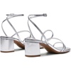 image:imageDREAM PAIRS Womens Block Heels 2 inch Strappy Square Toe Dressy Chunky Low Heeled Sandals for Party Wedding EveningSilvermetallic