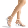 image:imageDREAM PAIRS Womens Block Heels 2 inch Strappy Square Toe Dressy Chunky Low Heeled Sandals for Party Wedding EveningWhitepu