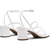 image:imageDREAM PAIRS Womens Block Heels 2 inch Strappy Square Toe Dressy Chunky Low Heeled Sandals for Party Wedding EveningWhitepu