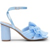 image:imageDREAM PAIRS Womens Bow Knot Heeled Sandals Low Chunky Heels Open Toe Ankle Strap Slingback Dress Shoes for Wedding Bridal PartyBlue