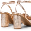 image:imageDREAM PAIRS Womens Bow Knot Heeled Sandals Low Chunky Heels Open Toe Ankle Strap Slingback Dress Shoes for Wedding Bridal PartyChampagne