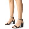 image:imageDREAM PAIRS Womens Chunky Heels Square Open Toe Ankle Buckle Strappy Block Heeled Sandals for Party Wedding DailyBlacknubuck