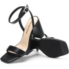 image:imageDREAM PAIRS Womens Chunky Heels Square Open Toe Ankle Buckle Strappy Block Heeled Sandals for Party Wedding DailyBlackpu