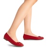 image:imageDREAM PAIRS Womens Flats Square Toe Ballet Flats Comfortable Casual Ballerina Flat Dress Shoes with Bow Suitable for Dressy Business Casual Work OfficeRed