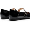 image:imageDREAM PAIRS Womens Flats Square Toe Mary Jane Flats Comfortable Casual Dress Shoes Ballet Flats with Buckle Strap Casual Work Office Mary Jane ShoesBlackoily